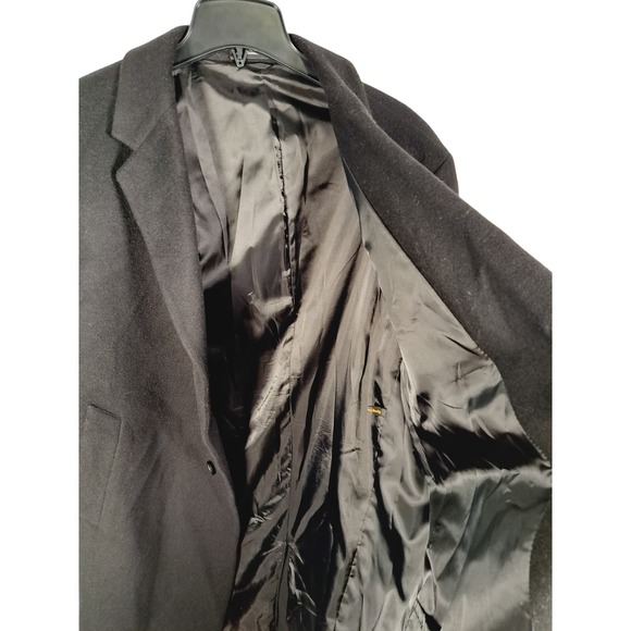 London Fog Men's 3-Buttoned Black Wallstreet Trench Size 42S - Picture 7 of 8